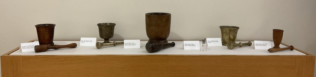 Various Mortars and Pestles from Library collection